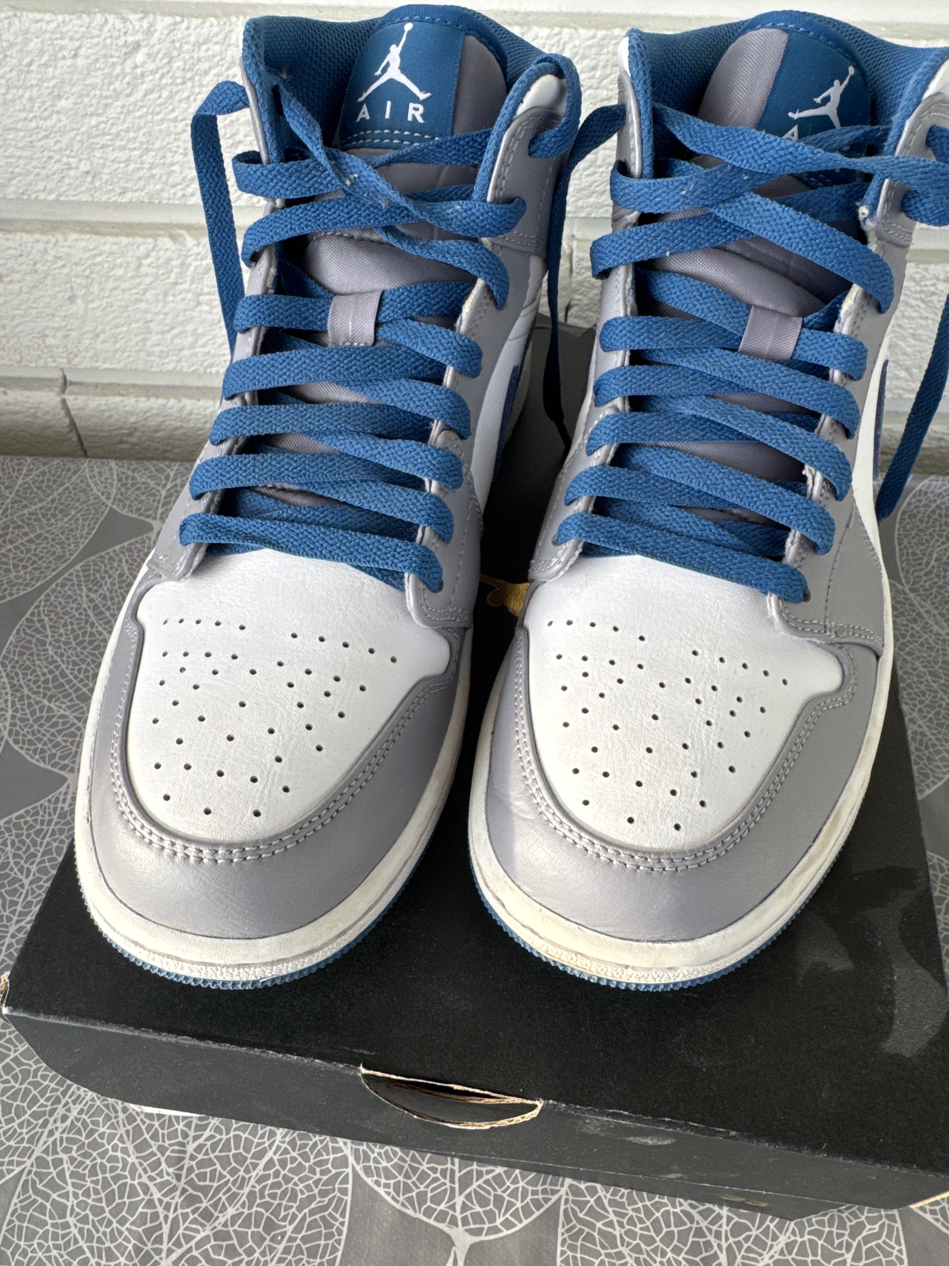 Air Jordan 1 Mid True Blue 42,5 - Brukt